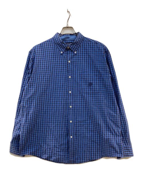 CHAPS（チャップス）CHAPS (チャップス) チェックシャツ ブルー サイズ:XLの古着・服飾アイテム