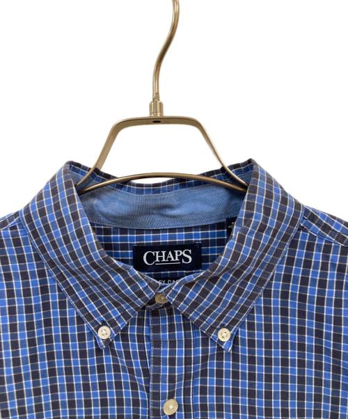 CHAPS（チャップス）CHAPS (チャップス) チェックシャツ ブルー サイズ:XLの古着・服飾アイテム