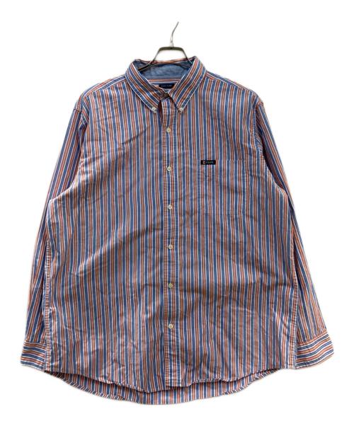 CHAPS（チャップス）CHAPS (チャップス) ストライプシャツ オレンジ サイズ:XLの古着・服飾アイテム