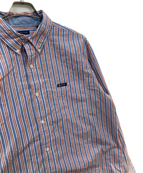 CHAPS（チャップス）CHAPS (チャップス) ストライプシャツ オレンジ サイズ:XLの古着・服飾アイテム