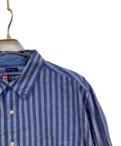 CHAPS（チャップス）CHAPS (チャップス) ストライプシャツ ネイビー サイズ:XXLの古着・服飾アイテム