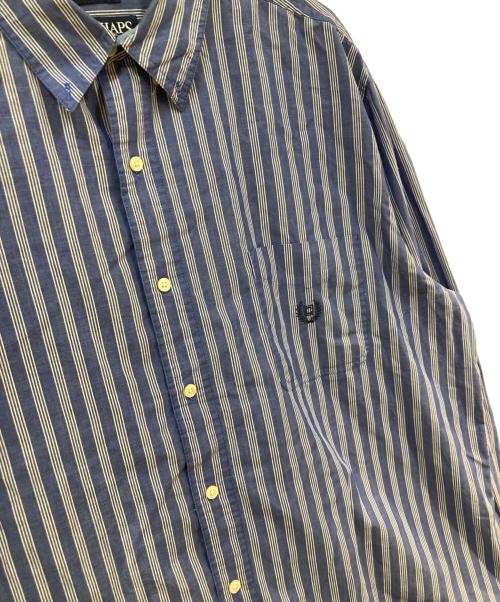 CHAPS（チャップス）CHAPS (チャップス) ストライプシャツ ネイビー サイズ:XXLの古着・服飾アイテム