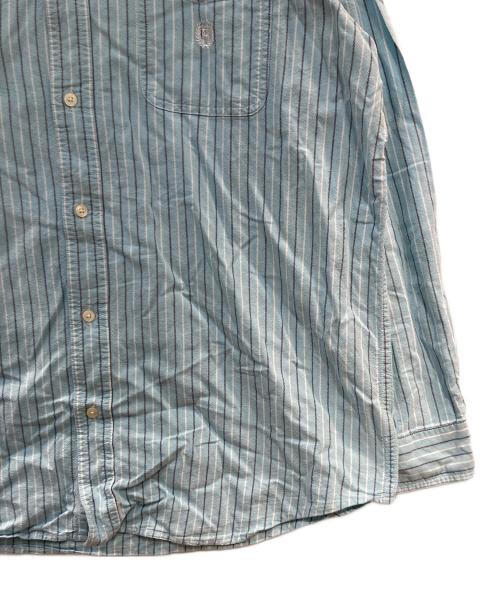 CHAPS（チャップス）CHAPS (チャップス) ストライプシャツ スカイブルー サイズ:XLの古着・服飾アイテム