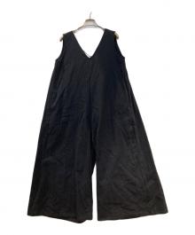 ETRE TOKYO（エトレトウキョウ）の古着「バックドレープテントオールインワン」｜ブラック