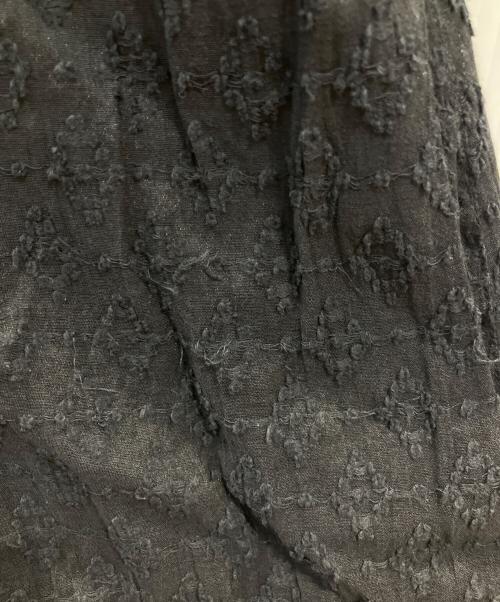 mala KALANCHOE（マーラ カランコエ）mala KALANCHOE (マーラ カランコエ) Sheer Jacquard V Neck Dress ブラック サイズ:Sの古着・服飾アイテム
