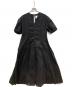 mala KALANCHOE（マーラ カランコエ）の古着「Sheer Jacquard V Neck Dress」｜ブラック