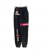 darichダーリッチ）の古着「ポイントワッペンスウェットパンツ」｜ブラック
