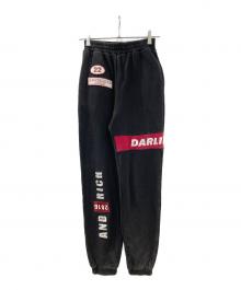 darich（ダーリッチ）の古着「ポイントワッペンスウェットパンツ」｜ブラック