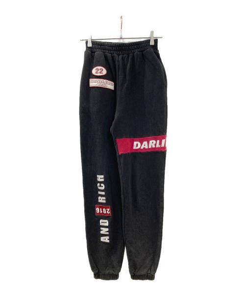 darich（ダーリッチ）Darich (ダーリッチ) ポイントワッペンスウェットパンツ ブラック サイズ:Freeの古着・服飾アイテム