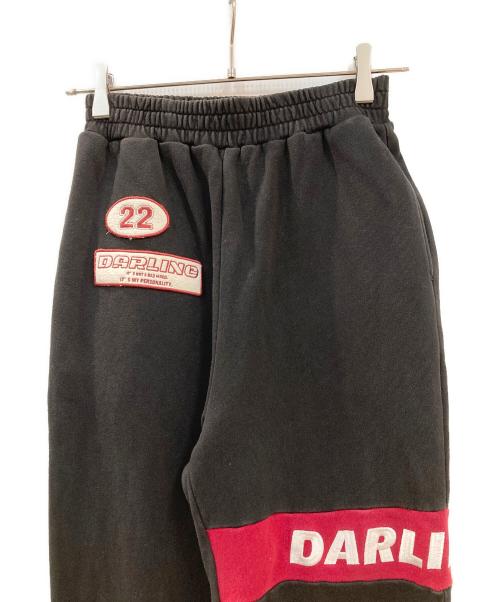 darich（ダーリッチ）Darich (ダーリッチ) ポイントワッペンスウェットパンツ ブラック サイズ:Freeの古着・服飾アイテム