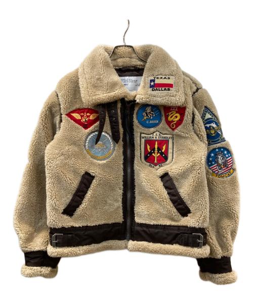 AVIREX（アヴィレックス）AVIREX (アヴィレックス) RETRO BOA B-3 TOPGUN レトロ ボア B-3 トップガン ベージュ サイズ:FREEの古着・服飾アイテム
