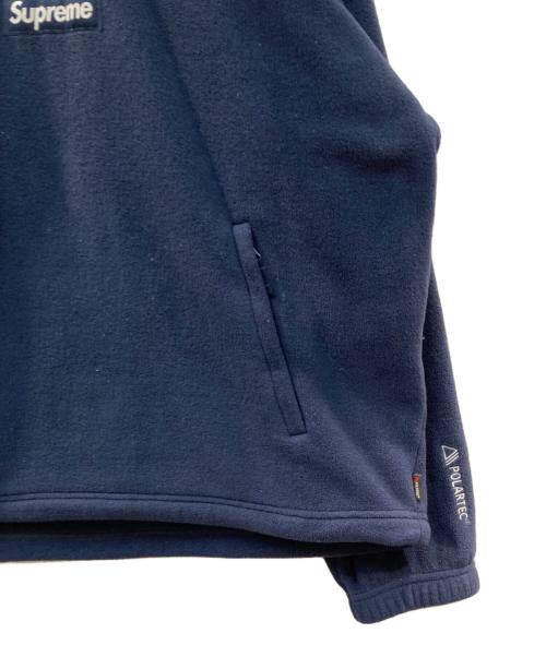 SUPREME（シュプリーム）Supreme (シュプリーム) polartec face mask half zip hooded sweatshirt ネイビー サイズ:Lの古着・服飾アイテム