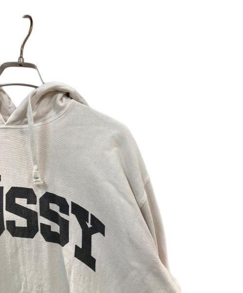 stussy（ステューシー）stussy (ステューシー) block sport pigment hoodie ホワイト サイズ:Lの古着・服飾アイテム