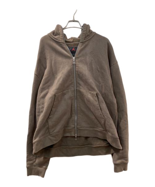 JORDAN（ジョーダン）JORDAN (ジョーダン) TRAVIS SCOTT (トラヴィススコット) ジップパーカー ブラウン サイズ:Mの古着・服飾アイテム