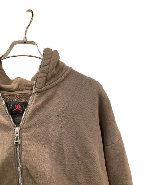 JORDAN（ジョーダン）JORDAN (ジョーダン) TRAVIS SCOTT (トラヴィススコット) ジップパーカー ブラウン サイズ:Mの古着・服飾アイテム