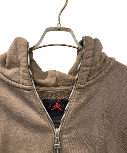 JORDAN（ジョーダン）JORDAN (ジョーダン) TRAVIS SCOTT (トラヴィススコット) ジップパーカー ブラウン サイズ:Mの古着・服飾アイテム