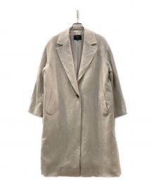 23区（ニジュウサンク）の古着「アンゴラミックスウールコート」｜ベージュ