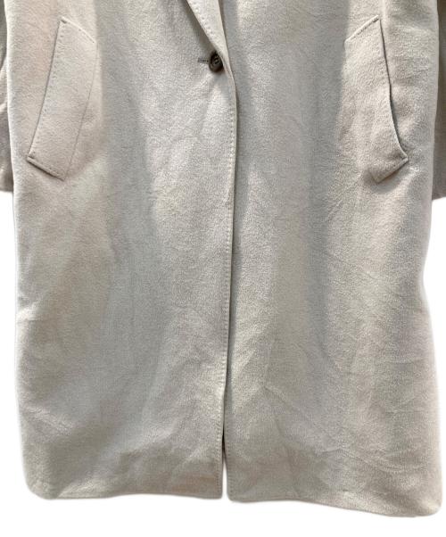 23区（ニジュウサンク）23区 (ニジュウサンク) アンゴラミックスウールコート ベージュ サイズ:40の古着・服飾アイテム