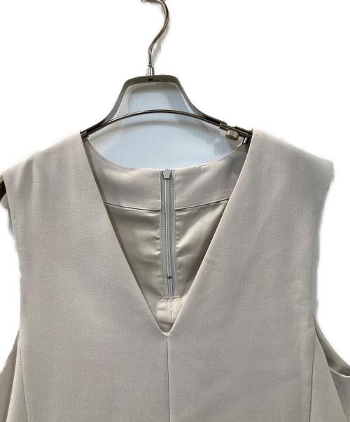 ROPE（ロペ）ROPE (ロペ) ダブルクロスジレ風ジャンパースカート ベージュ サイズ:36の古着・服飾アイテム