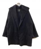 Spick and Spanスピックアンドスパン）の古着「ダブルモッサリバーフーディーコート」｜ネイビー