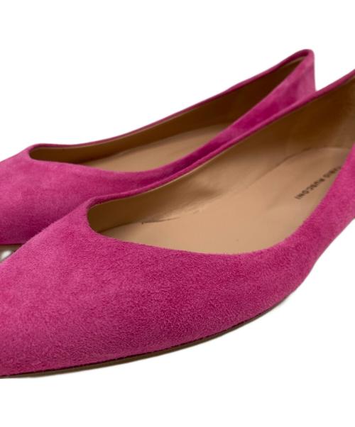 FABIO RUSCONI（ファビオルスコーニ）FABIO RUSCONI (ファビオルスコーニ) ポインテッドトゥパンプス ピンク サイズ:37の古着・服飾アイテム