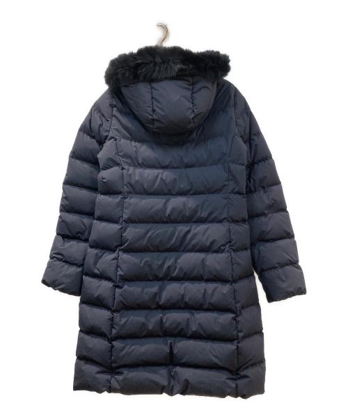 green label relaxing（グリーンレーベルリラクシング）green label relaxing (グリーンレーベルリラクシング) GREENDOWN ハッスイ FURコート ネイビー サイズ:38の古着・服飾アイテム