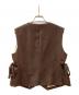 yori (ヨリ) リネンライクショートジレ ブラウン サイズ:36：5000円