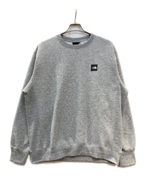 THE NORTH FACE（ザ ノース フェイス）THE NORTH FACE (ザ ノース フェイス) SQUARE LOGO CREW グレー サイズ:XLの古着・服飾アイテム