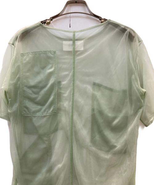 MM6 Maison Margiela（エムエムシックスメゾンマルジェラ）MM6 Maison Margiela (エムエムシックスメゾンマルジェラ) シアーポケットカットソー グリーン サイズ:XSの古着・服飾アイテム