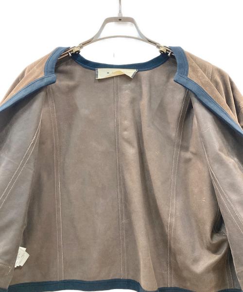 MARNI（マルニ）MARNI (マルニ) パイピングスウェードジャケット ブラウン サイズ:38の古着・服飾アイテム