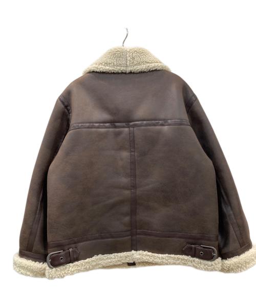 UNGRID（アングリッド）Ungrid (アングリッド) フェイクムートンボアブルゾン ブラウン サイズ:Mの古着・服飾アイテム