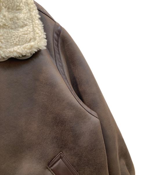 UNGRID（アングリッド）Ungrid (アングリッド) フェイクムートンボアブルゾン ブラウン サイズ:Mの古着・服飾アイテム