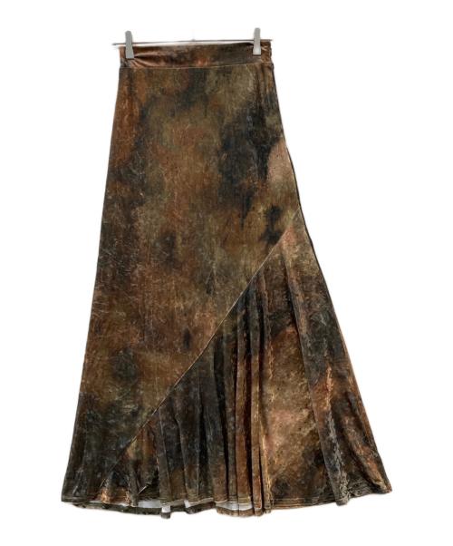 glam lips（グラムリップス）Glam Lips (グラムリップス) ベロアマーメイドスカート ブラウン サイズ:Freeの古着・服飾アイテム