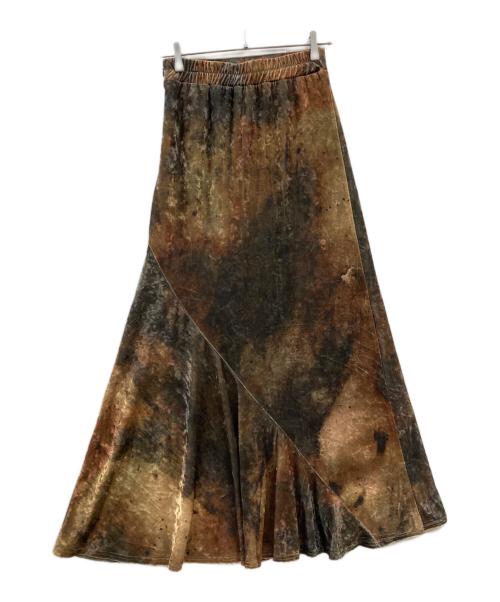 glam lips（グラムリップス）Glam Lips (グラムリップス) ベロアマーメイドスカート ブラウン サイズ:Freeの古着・服飾アイテム