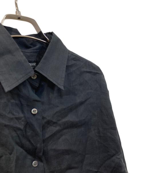 journal standard L'essage（ジャーナルスタンダード レサージュ）journal standard L'essage (ジャーナルスタンダード レサージュ) シアーシャツ ブラック サイズ:-の古着・服飾アイテム