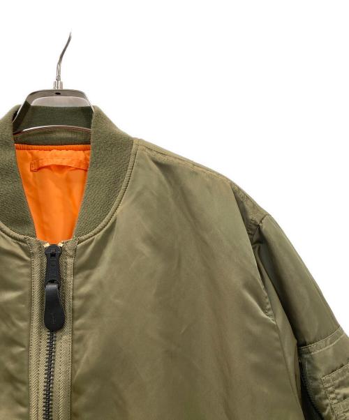 HUF（ハフ）HUF (ハフ) ALPHA (アルファ) FEELS GOOD MA-1 フライトジャケット グリーン サイズ:Mの古着・服飾アイテム