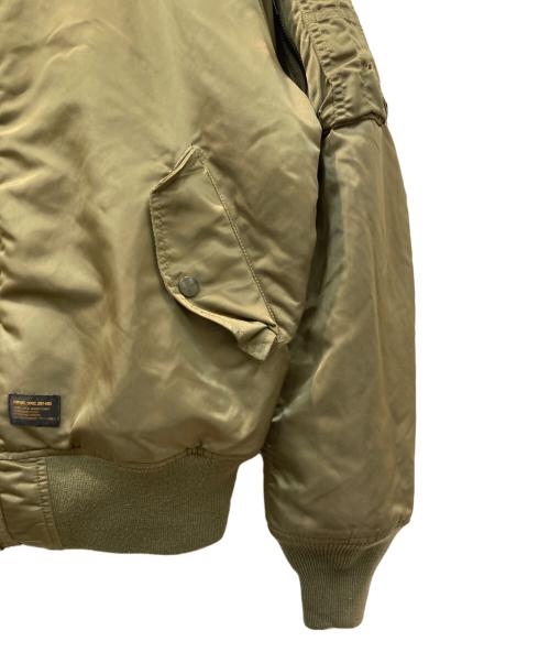 HUF（ハフ）HUF (ハフ) ALPHA (アルファ) FEELS GOOD MA-1 フライトジャケット グリーン サイズ:Mの古着・服飾アイテム