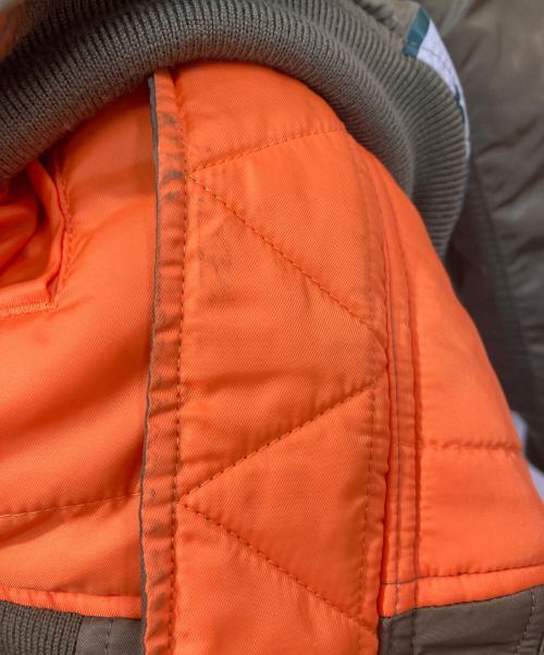 HUF（ハフ）HUF (ハフ) ALPHA (アルファ) FEELS GOOD MA-1 フライトジャケット グリーン サイズ:Mの古着・服飾アイテム