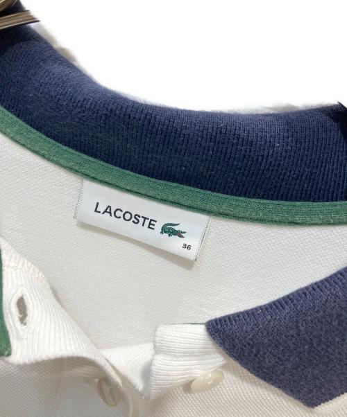 LACOSTE（ラコステ）LACOSTE (ラコステ) ポロシャツ ホワイト サイズ:36の古着・服飾アイテム