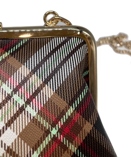 Vivienne Westwood（ヴィヴィアンウエストウッド）Vivienne Westwood (ヴィヴィアンウエストウッド) 2WAY がま口ショルダーバッグ ブラウンの古着・服飾アイテム