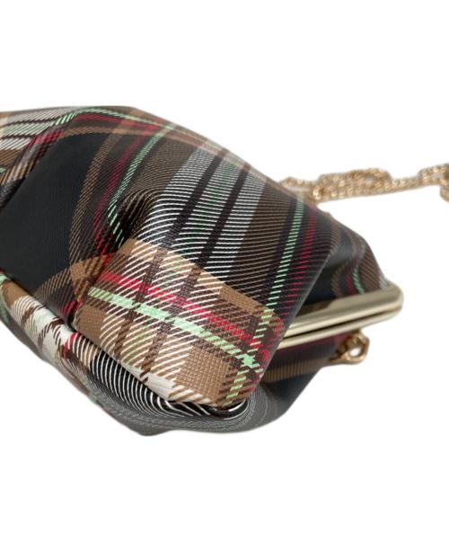 Vivienne Westwood（ヴィヴィアンウエストウッド）Vivienne Westwood (ヴィヴィアンウエストウッド) 2WAY がま口ショルダーバッグ ブラウンの古着・服飾アイテム