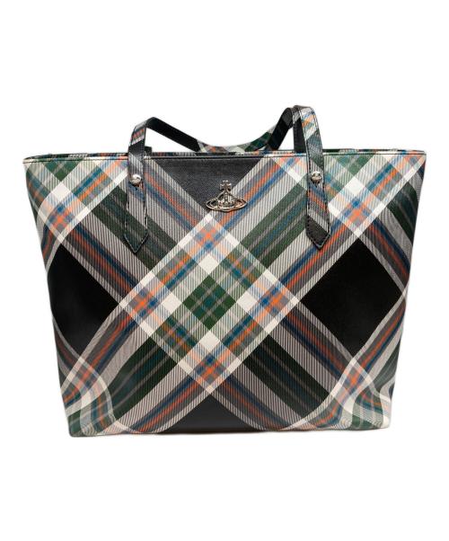 Vivienne Westwood（ヴィヴィアンウエストウッド）Vivienne Westwood (ヴィヴィアンウエストウッド) トートバッグ グリーンの古着・服飾アイテム