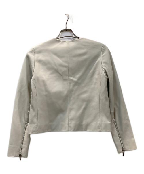 BLENHEIM（ブレンヘイム）BLENHEIM (ブレンヘイム) レザージャケット アイボリー サイズ:Sの古着・服飾アイテム