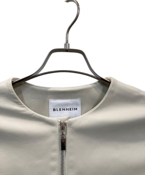 BLENHEIM（ブレンヘイム）BLENHEIM (ブレンヘイム) レザージャケット アイボリー サイズ:Sの古着・服飾アイテム