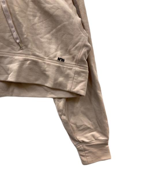 N°21（ヌメロヴェントゥーノ）N°21 (ヌメロヴェントゥーノ) クロップドパーカー ピンク サイズ:36の古着・服飾アイテム