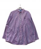 CHAPSチャップス）の古着「ストライプシャツ」｜ネイビー