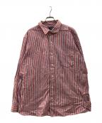 CHAPSチャップス）の古着「ストライプシャツ」｜ブラウン