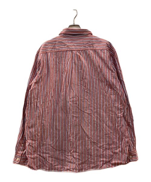 CHAPS（チャップス）CHAPS (チャップス) ストライプシャツ ブラウン サイズ:XLの古着・服飾アイテム
