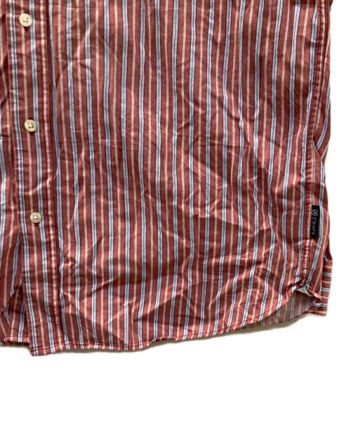 CHAPS（チャップス）CHAPS (チャップス) ストライプシャツ ブラウン サイズ:XLの古着・服飾アイテム