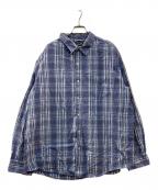 CHAPSチャップス）の古着「チェックシャツ」｜ネイビー